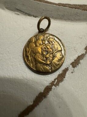 The Holy Family Or Saint Christopher Carrying His First Child Charm Or Pendant